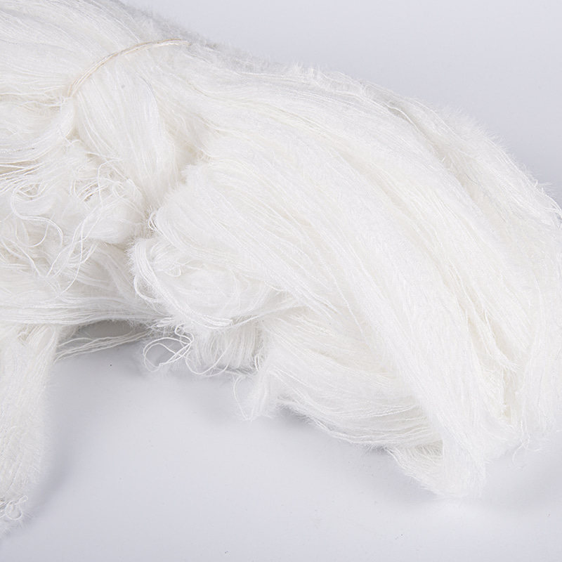 1.3cm Polyester/Nylon Hairy Yarn For Knitting