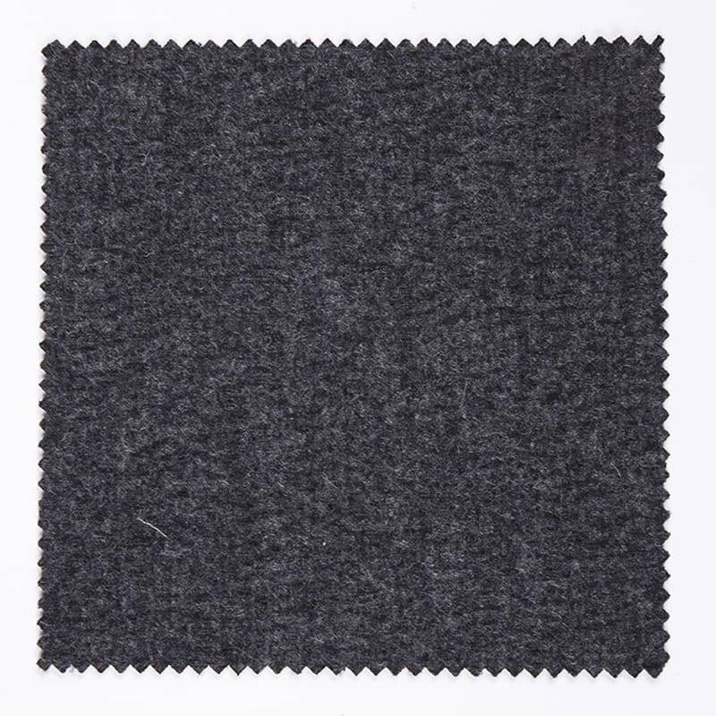 Knit Men's Polyester Wool Cotton Blend Cashmere Black Fleece Fabric For Winter Clothing A1804-1