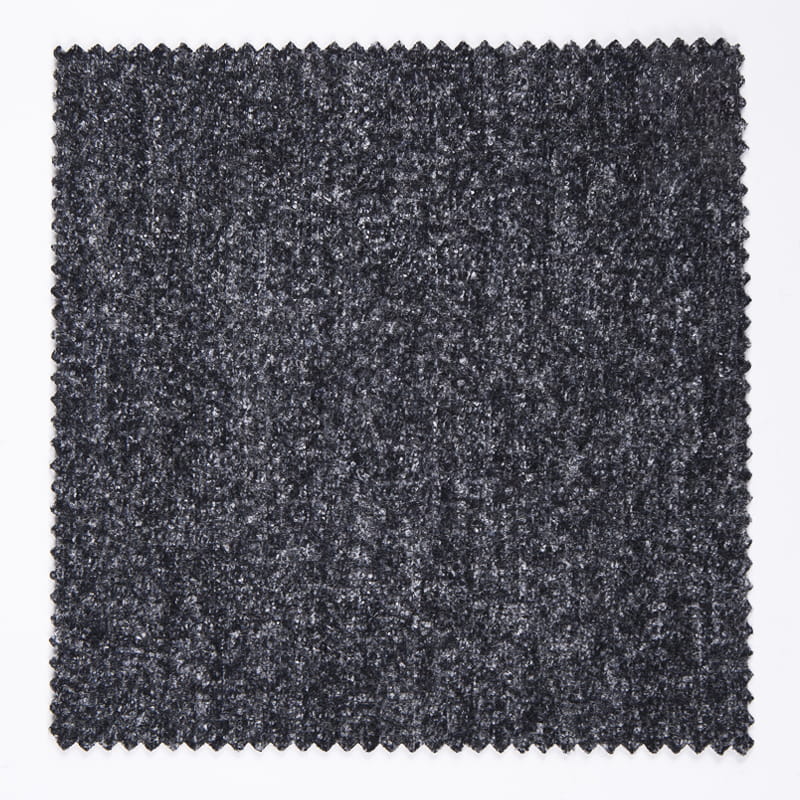 Knit Grey Men's Polyester Wool Cotton Blend Cashmere Fleece Fabric For Winter Clothing A1810-11