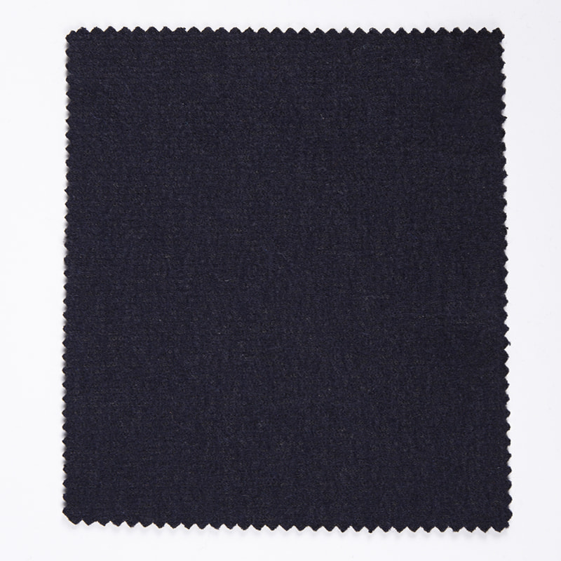 Striped Jacquard Wool/Polyester Cotton Black Brushed Knitted Fabrics For Clothing AJ268-4/9