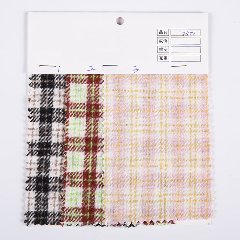 Tartan Plaid Twill Tweed Fabric 2400