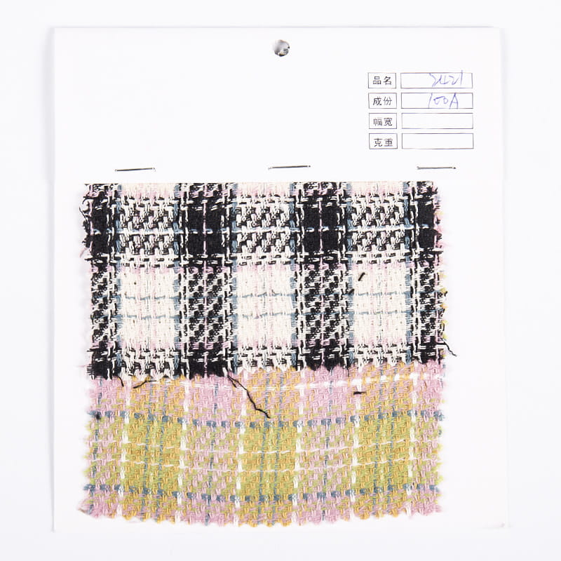 Tartan Plaid 100% Acrylic Tweed Fabric 2421