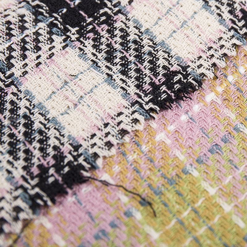 Tartan Plaid 100% Acrylic Tweed Fabric 2421