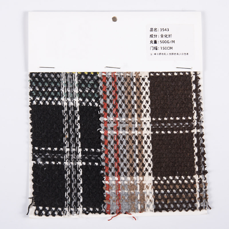 Boho Plaid Check Woven Fabric For Dress 3543