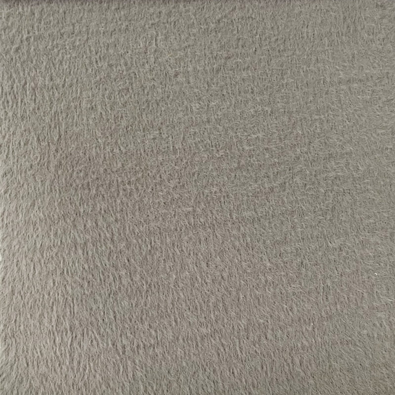 Polyester Nylon Knit Faux Brushed Mink Fur Winter Fabrics For Clothing H1816