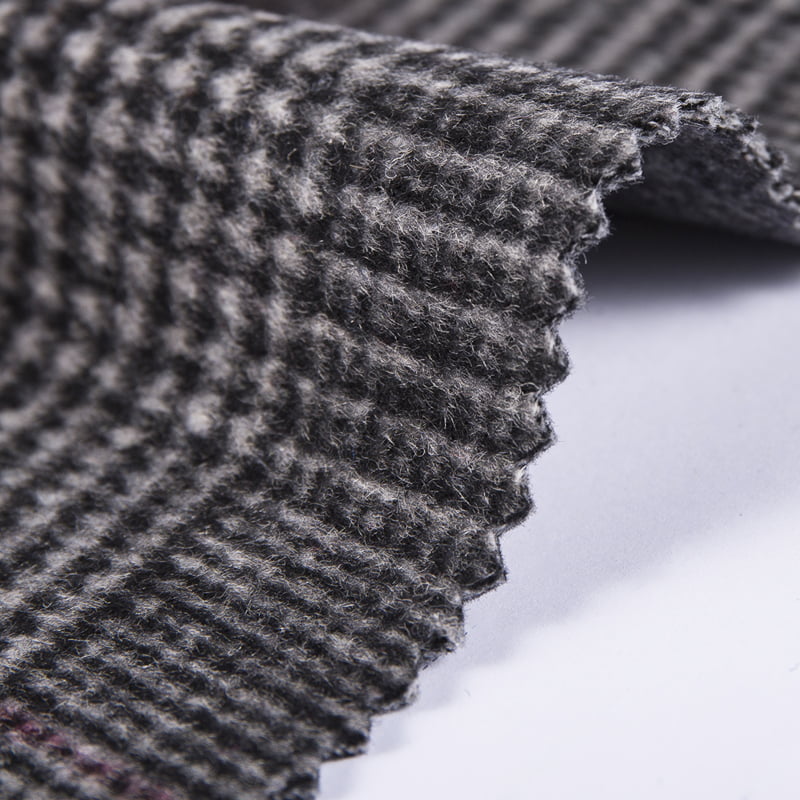 Brush Colors Glen Check Woven Fleece Fabric SH2407