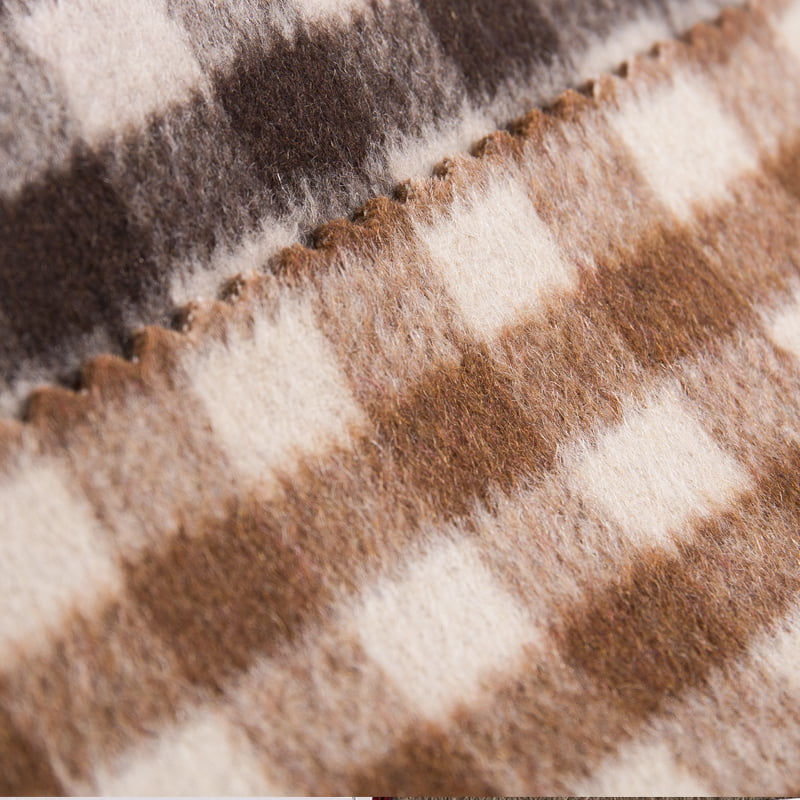 Woven Vichy Plaid Wool Fabric SH2411