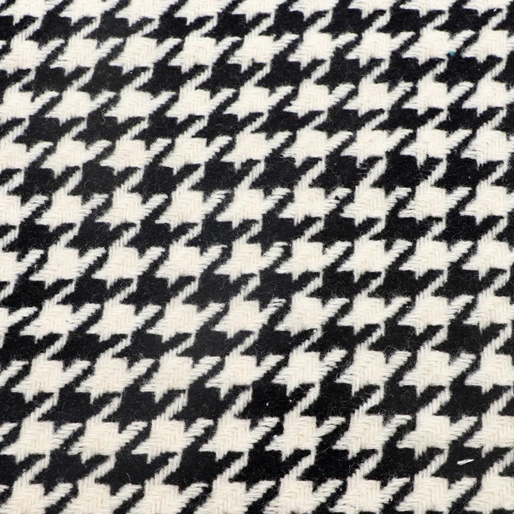 Woven Houndstooth Wool Classical Fabric WP24003